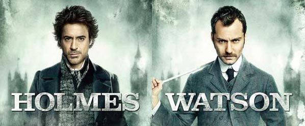 Sherlock Holmes character posters of Robert Downey Jr as Sherlock and Jude Law and Watson - preview.jpg